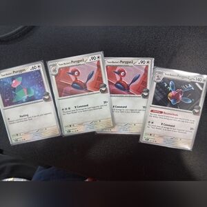 Pokemon Team Rocket's Porygon2 Trading Cards - Red, Blue, Black